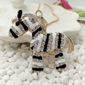 Lovely Zebra Necklace New